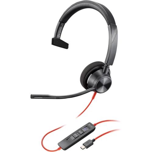 Наушники Poly BlackWire 3310-M USB-C/A Black (8X216AA)