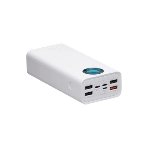 Внешний аккумулятор Baseus Power Bank 30000mAh Amblight Digital Display Quick Charger PD 33W White (PPLG-02): Выходное напряжение, В 5