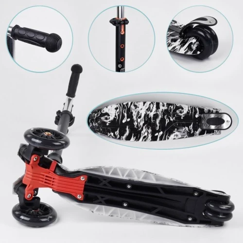 Самокат Best Scooter Maxi черно-белый (779-1512): Тип тормоза ножной