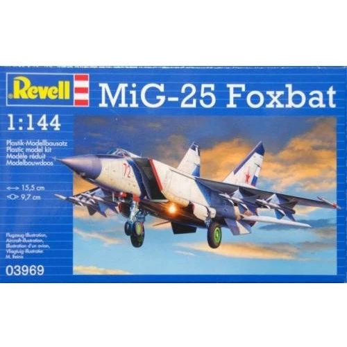 Модель Revell Винищувач-перехоплювач MiG-25 Foxbat 1:144 (3969)