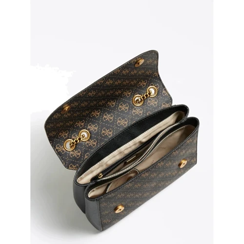 Женская сумка через плечо Guess Cordelia Logo темно-коричневая (HWQB8377210-BNL): Тип Сумки