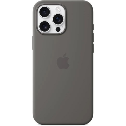 Чехол для iPhone Apple iPhone 16 Pro Max Silicone Case with MagSafe - Stone Gray (MYYV3ZM/A): Материалы Силикон