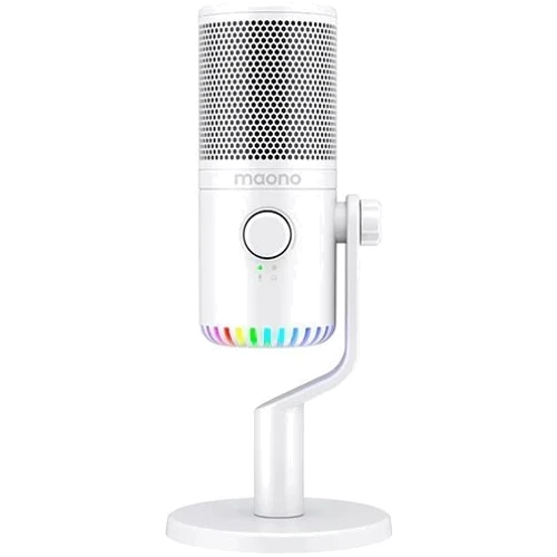 Микрофон для геймеров Maono DM30 White (23-03-10-02): Тип преобразователя Конденсаторный