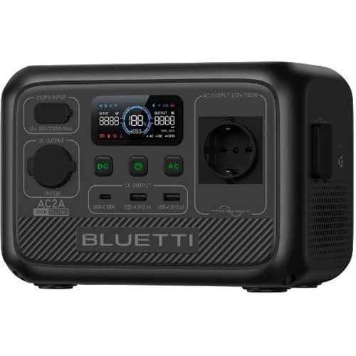 Зарядна станція Bluetti AC2A 204,8Wh 300W UA: Виходи споживачів 220V, USB-A, USB-C, Автоприкуриватель