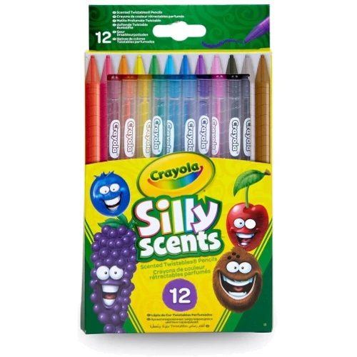 Викручуються ароматизовані кольорові олівці (12 шт), Silly Scents, Crayola