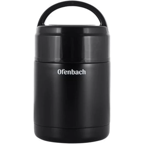 Термос Ofenbach 0.6 л Ø11.1х20 см из нержавеющей стали с пластиковой крышкой 101301 (OF-101301)