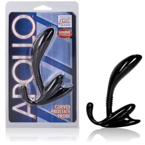 Анальная пробка Apollo Curved Prostate Probe, черный
