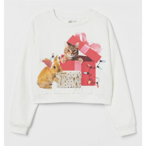 Світшоти H & M 312-7474020 134-140 см білий