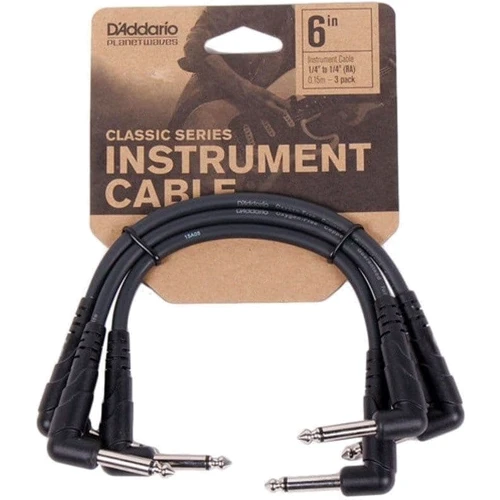Інструментальний кабель D'addario PW-CGTP-305 Classic Series Patch Cable (3-pack)