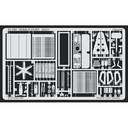 Фототравление Eduard 1/35 Sd.Kfz.9FAMO (рекомендовано для Tamiya) EDU-35383