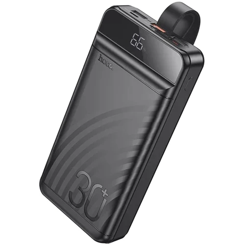 Внешний аккумулятор Hoco Power Bank 30000mAh J123B Element 22.5W+PD20W Black: Особенности Фонарик, быстрая зарядка, Индикатор заряда, Компактный размер, С дисплеем
