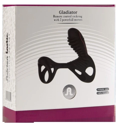 Эрекционное кольцо Adrien Lastic Gladiator с пультом LRS