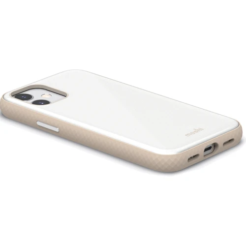 Чехол для iPhone Moshi iGlaze Slim Hardshell Case Pearl White (99MO113106) for iPhone 12 mini: Материалы Силикон