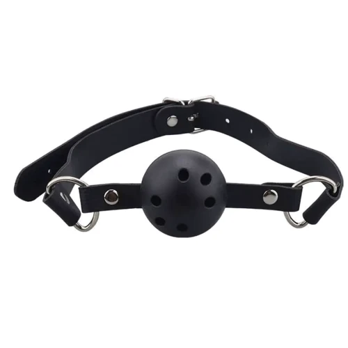 Кляп Breathable ball gag plastic Black, SL280383