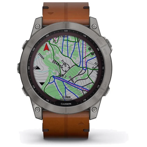Смарт-часы Garmin Fenix 7X Sapphire Solar Titanium with Chestnut Leather Band (010-02541-19): Интерфейсы подключения Bluetooth , Wi-Fi , ANT +