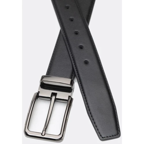 Чоловічий ремінь Borsa Leather чорний (C135-4131-4): Стать Чоловік