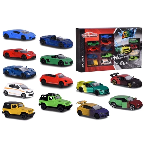Набір машинок металевих Majorette Стріт та Лімітована серія Зміна кольору 7.5 см. 13 штук 3+ (2054023): Виробник Majorette