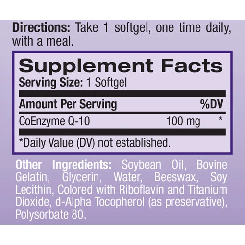 Natrol CoQ-10, 100 mg, 45 Softgels: Вид Ферментные