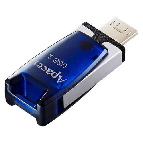 USB-флешка Apacer AH179 32GB USB 3.1/microUSB OTG Blue (AP32GAH179U-1): Объем памяти 32 GB