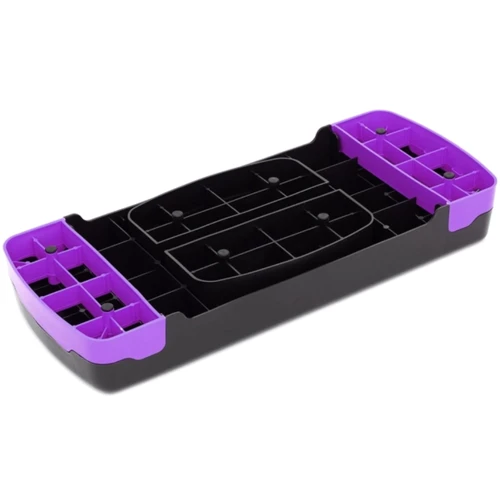 Степ та балансувальна платформа Cornix 2-ступінчаста 68 х 28 х 10-15 см XR-0188 Black/Purple: Рівні висоти степ-платформи 2 рівня