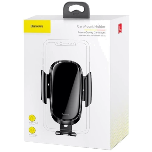 Держатель Baseus Car Holder Air Vent Gravity Black (SUYL-WL01): Особенности автодержатель
