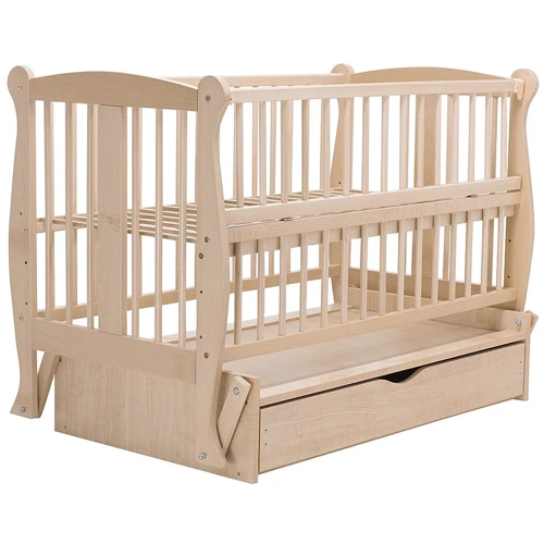 Кровать Babyroom Грация DGMYO-3 маятник, ящик, откидной бок, бук слоновая кость (680953)