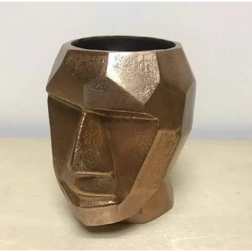 Ваза Olens Голова большая медного цвета 17х15 см (AL-22920В)