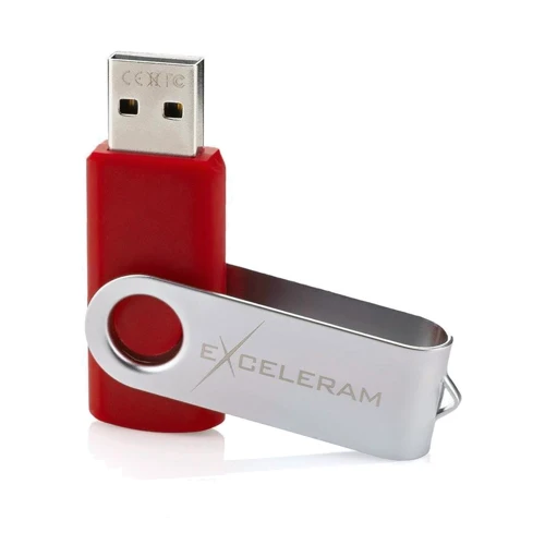 USB-флешка eXceleram 32GB P1 Series USB 2.0 Silver/Red (EXP1U2SIRE32): Объем памяти 32 GB