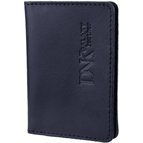Чоловіча обкладинка для ID-паспорта DNK Leather синя (DNK-mini-oknoR-colK)