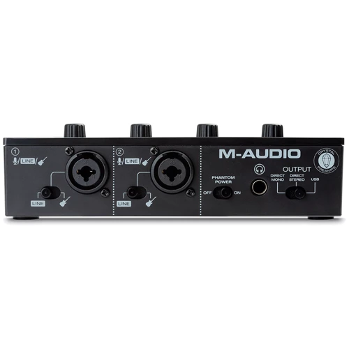 Аудиоинтерфейс M-Audio M-Track Duo: Количество каналов 2.0