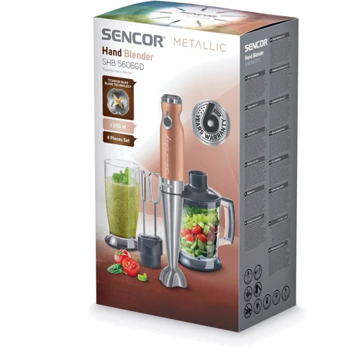 Блендер Sencor SHB 5606GD: Об'єм чаші, л 1.25