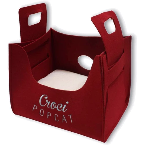 Диван сумка Croci Popcat King Bordeaux бордовий 35х25х30см (C2178004) фото 1
