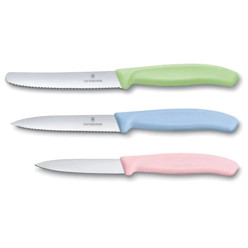 Набор кухонных ножей Victorinox SwissClassic Paring Set 3 пр. (6.7116.34L3): Метериал лезвия нержавеющая сталь