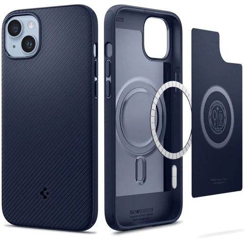 Чехол для iPhone Spigen Mag Armor MagFit Navy Blue (ACS04919) for iPhone 14 Plus фото 9