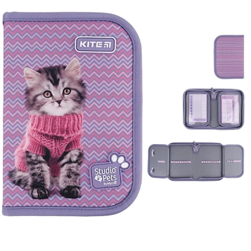 Пенал Kite без наповнення 1 відділення 2 відвороти 622-1 Studio Pets (SP24-622-1)