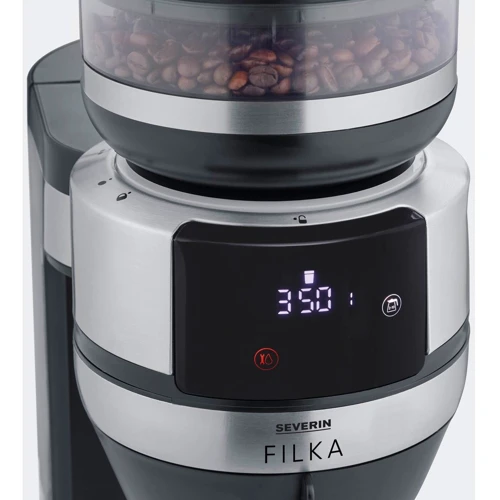 Кофеварка Severin KA 4850: Емкость контейнера для зерен, г 230
