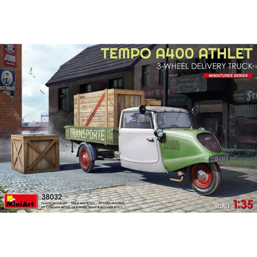 Модель Miniart Триколісна німецька вантажівка доставки Tempo A400 (MA38032)