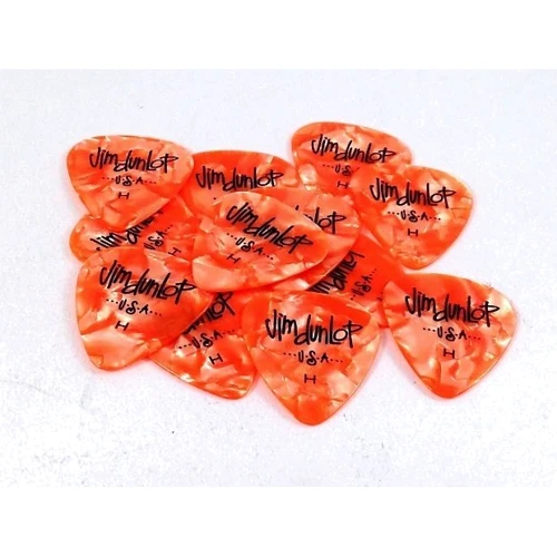 Медиатор Набор медиаторов DUNLOP 483P08HV GENUINE CELLULOID ORIGINAL PEARLOID HEAVY: Тип Медиатор