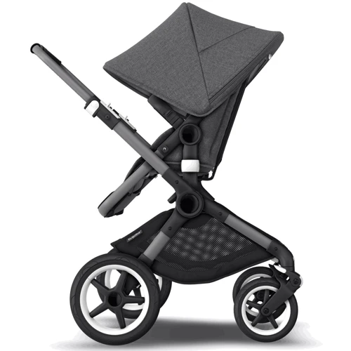 Универсальная коляска 2 в 1 Bugaboo Fox3 Graphite/ Grey Melange/ Grey Melange: Ширина шасси 60 см
