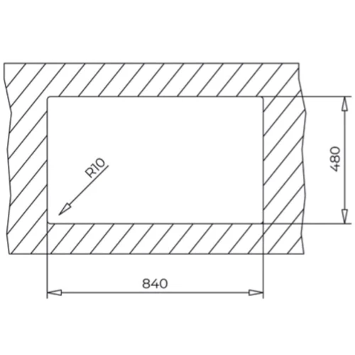 Кухонная мойка Teka STONE 90 B-TG 2B 115260012 белая: Форма Прямоугольная