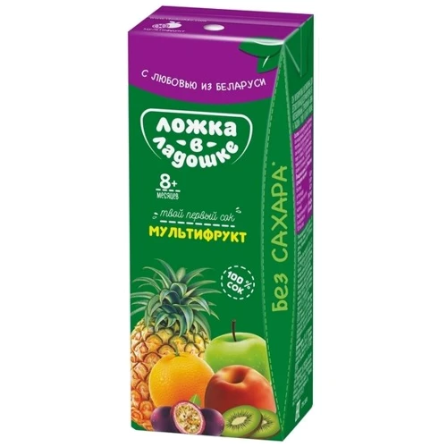 Сок Ложка в ладошке Мультифруктовый, 200 мл