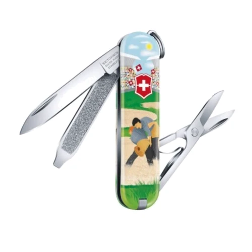 Мультитул Victorinox Classic LE Swiss Wrestling 58мм/7функцій/кольоровий (0.6223.L2009): Тип мини-мультитул