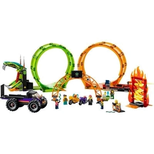 Конструктор LEGO City Stuntz Двойная петля каскадерской арены (60339): Серия City