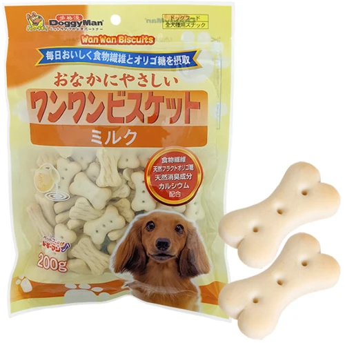 Лакомство для собак DoggyMan Healthy Biscuit Milk печенье бисквит с молоком 200 г (56190)