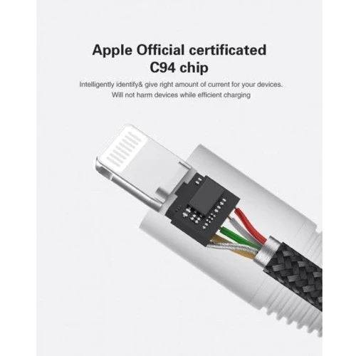 Кабель Vokamo Luxlink Cable USB-C to Lightning 1.2m Red (VKM20055): Тип USB-C - Lightning