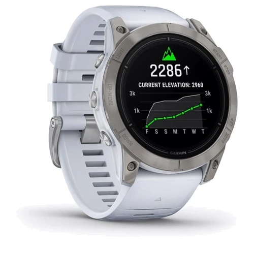 Смарт-часы Garmin Epix Pro (Gen 2) 51mm Sapphire Titanium with Whitestone Band (010-02804-11): Время работы до 16 дней