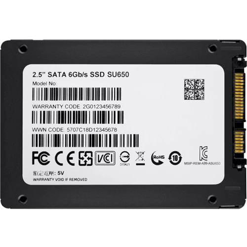 ADATA Ultimate SU650 1 TB (ASU650SS-1TT-R): Форм-фактор 2.5"