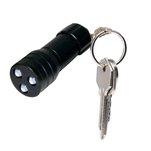 Водонепроницаемый брелок-фонарик Compact Microlite черный (3LED) True Utility (283B)