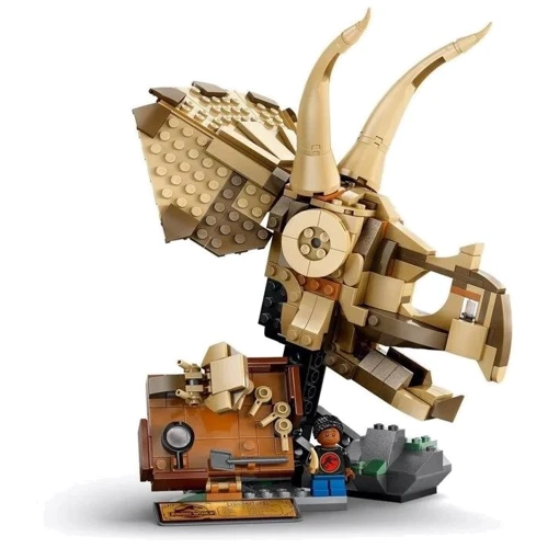 Конструктор LEGO Jurassic World Окаменелости динозавров: череп трицератопса 468 деталей (76969): Рекомендуемый возраст 9+
