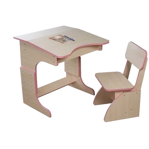 Еко парта растущая и стульчик Финекс Плюс розовая (104): Возраст ребенка от 3-х лет